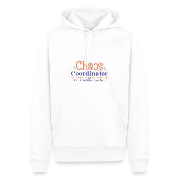 Appréciation de l’enseignant pour tout-petits 100e jour d’école - Sweat à capuche Premium bio Homme - blanc - Devant - Nico (187cm)