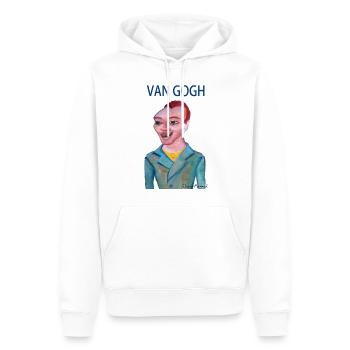 Van Gogh - Männer Premium Bio Hoodie - Weiß - Vorne - Nico (187cm)