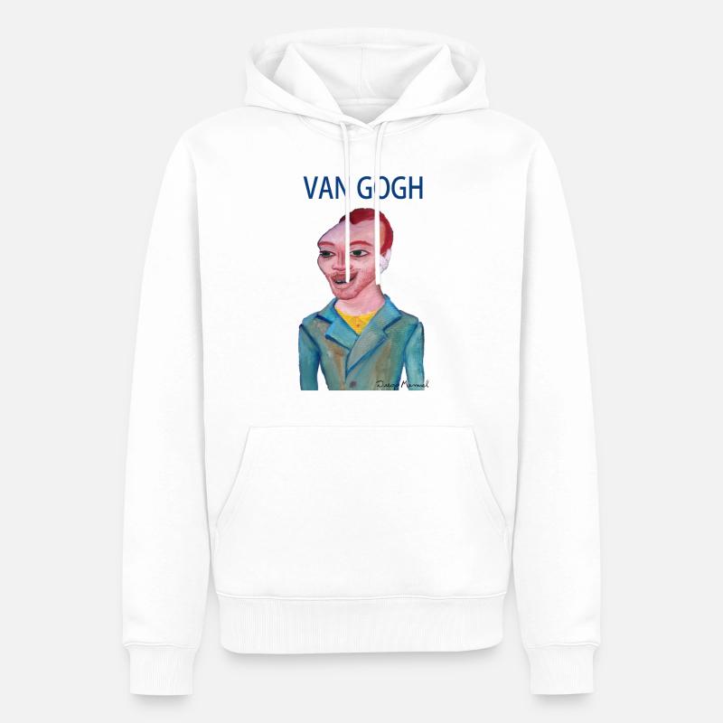 Van Gogh - Männer Premium Bio Hoodie - Weiß