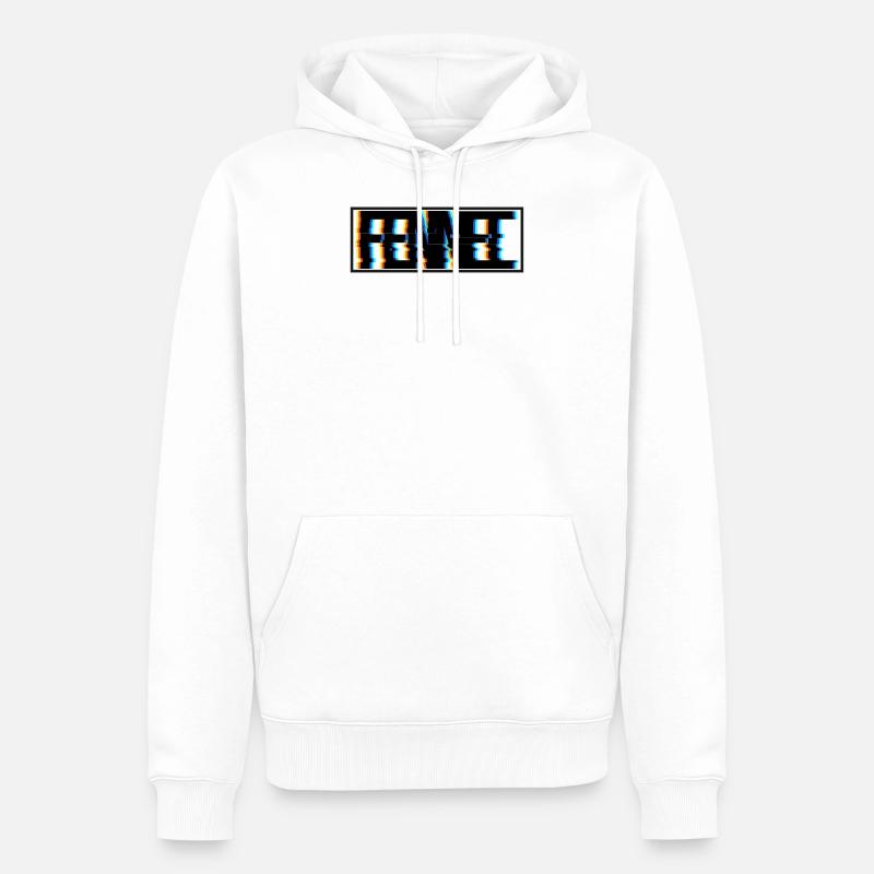 fenneccover - Sweat à capuche Premium bio Homme - blanc