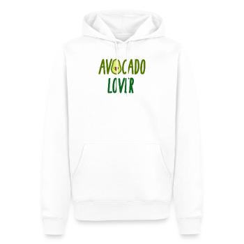 Avocado - Männer Premium Bio Hoodie - Weiß - Vorne - Nico (187cm)