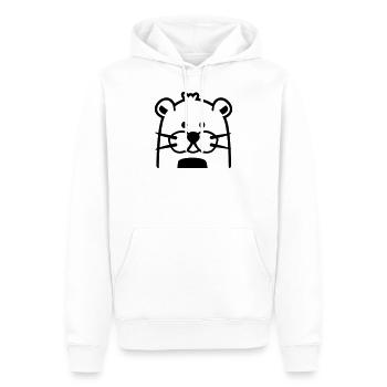 Otter - Männer Premium Bio Hoodie - Weiß - Vorne - Nico (187cm)