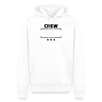 Crew - Men’s Premium Organic Hoodie - white - Front - Nico (187cm)
