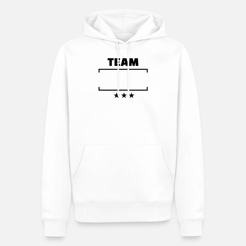 équipe - Sweat à capuche Premium bio Homme - blanc