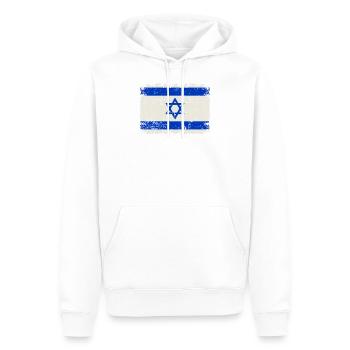 Israel - Männer Premium Bio Hoodie - Weiß - Vorne - Nico (187cm)