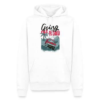 Off-road off-road vehicles - Men’s Premium Organic Hoodie - white - Front - Nico (187cm)