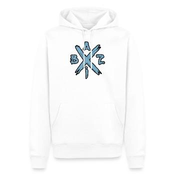 Bazi funny Bavaria motif - Men’s Premium Organic Hoodie - white - Front - Nico (187cm)