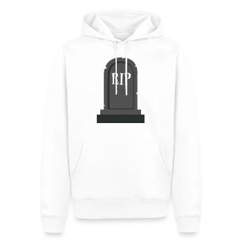 Grabstein RIP Halloween - Männer Premium Bio Hoodie - Weiß - Vorne - Nico (187cm)