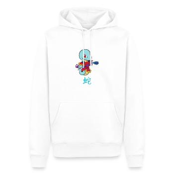 Chinesisches Sternzeichen: Schlange - Männer Premium Bio Hoodie - Weiß - Vorne - Nico (187cm)