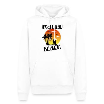 Malibu Beach Sommer Geschenk - Männer Premium Bio Hoodie - Weiß - Vorne - Nico (187cm)