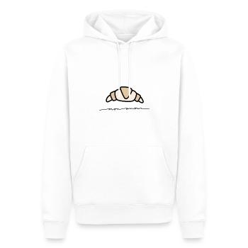 Croissant Pastry Essen Lecker Frankreich Liebe - Männer Premium Bio Hoodie - Weiß - Vorne - Nico (187cm)