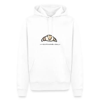 Croissant Bäcker lecker Frankreich Frühstück Liebe - Männer Premium Bio Hoodie - Weiß - Vorne - Nico (187cm)