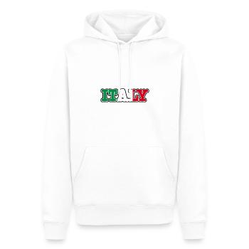 Italien Fahne Trikot Fußball Flagge Fussball Sport - Männer Premium Bio Hoodie - Weiß - Vorne - Nico (187cm)