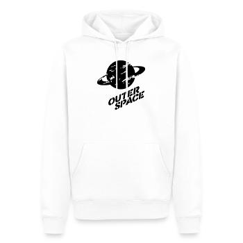 espace - Sweat à capuche Premium bio Homme - blanc - Devant - Nico (187cm)