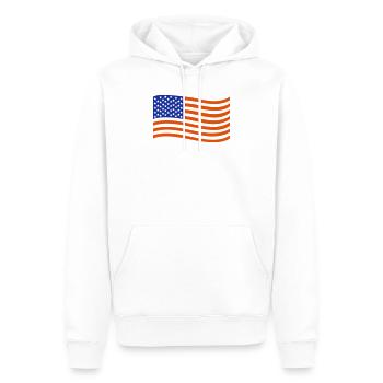 USA - Sweat à capuche Premium bio Homme - blanc - Devant - Nico (187cm)