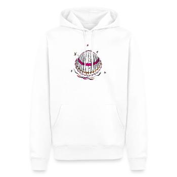 Muschel Sommer Urlaub - Männer Premium Bio Hoodie - Weiß - Vorne - Nico (187cm)