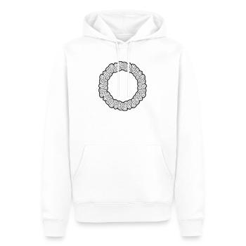 Triquetra Dekorativer Wikingerkreis - Männer Premium Bio Hoodie - Weiß - Vorne - Nico (187cm)