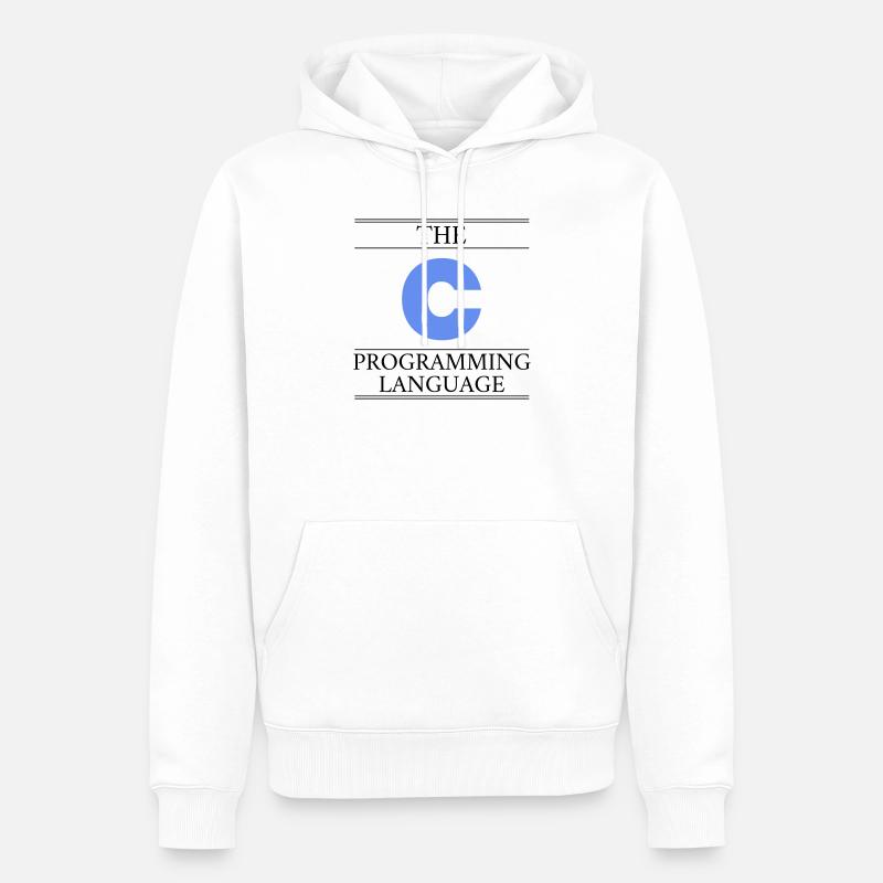 Le langage de programmation C - Sweat à capuche Premium bio Homme - blanc