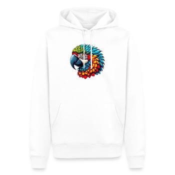 Papagei - Männer Premium Bio Hoodie - Weiß - Vorne - Nico (187cm)