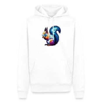 Squirrel - Men’s Premium Organic Hoodie - white - Front - Nico (187cm)