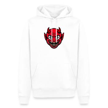 Diable - Sweat à capuche Premium bio Homme - blanc - Devant - Nico (187cm)