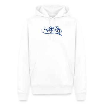 Paris Graffiti Design de Style Urbain - Sweat à capuche Premium bio Homme - blanc - Devant - Nico (187cm)