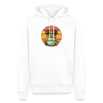 Lunettes de soleil décontractées en forme de grenouille - Sweat à capuche Premium bio Homme - blanc - Devant - Nico (187cm)