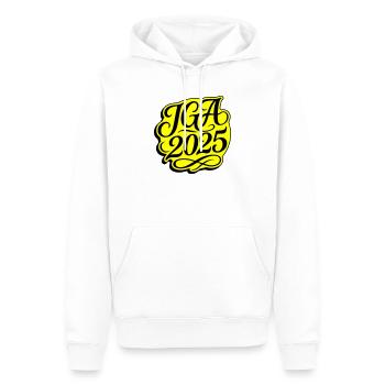 Jga 2025 Enterrement de vie de garçon - Sweat à capuche Premium bio Homme - blanc - Devant - Nico (187cm)