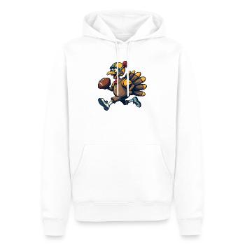 Thanksgiving Football Turquie - Sweat à capuche Premium bio Homme - blanc - Devant - Nico (187cm)