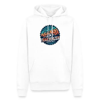 Aventure de VTT Trailblazer - Sweat à capuche Premium bio Homme - blanc - Devant - Nico (187cm)