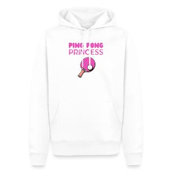 Ping Pong Princess - Men’s Premium Organic Hoodie - white - Front - Nico (187cm)