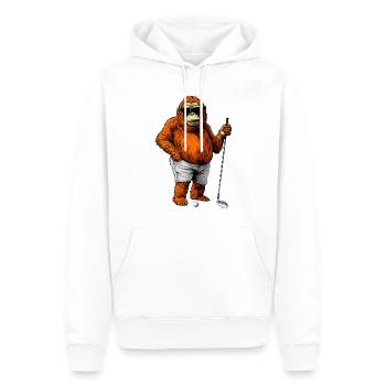 Golf Orang Utan - Männer Premium Bio Hoodie - Weiß - Vorne - Nico (187cm)