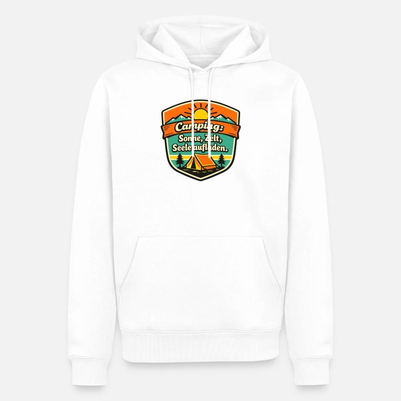 Camper - Männer Premium Bio Hoodie - Weiß