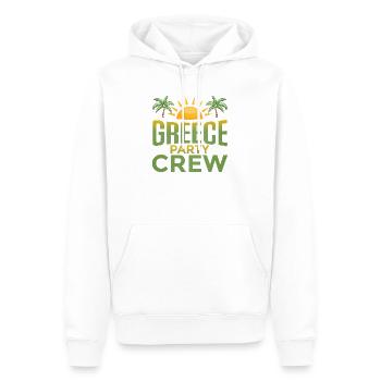 Équipe du parti grec - Sweat à capuche Premium bio Homme - blanc - Devant - Nico (187cm)
