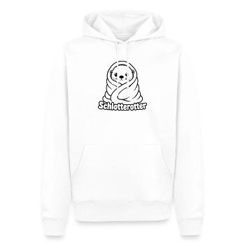 Süßer Schlotterotter eingekuschelt - Männer Premium Bio Hoodie - Weiß - Vorne - Nico (187cm)
