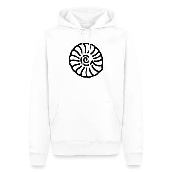 Fossil - Männer Premium Bio Hoodie - Weiß - Vorne - Nico (187cm)