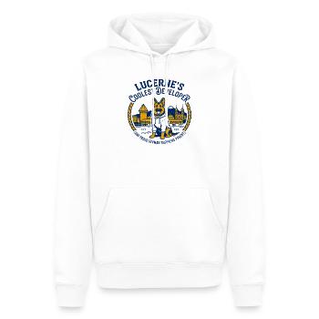 Nouveauté du parent de berger allemand pour développeur de Lucerne - Sweat à capuche Premium bio Homme - blanc - Devant - Nico (187cm)