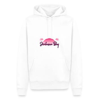Jimbaran Bay Bali - Sweat à capuche Premium bio Homme - blanc - Devant - Nico (187cm)