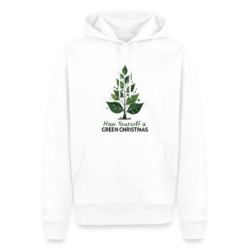 Sapin de Noël vert écologique - Sweat à capuche Premium bio Homme - blanc - Devant - Nico (187cm)
