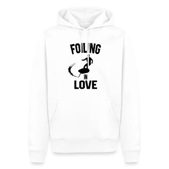 Surfen Foil - Männer Premium Bio Hoodie - Weiß - Vorne - Nico (187cm)