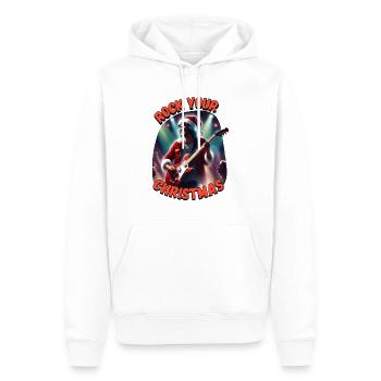 rock xmas 2 - Männer Premium Bio Hoodie - Weiß - Vorne - Nico (187cm)