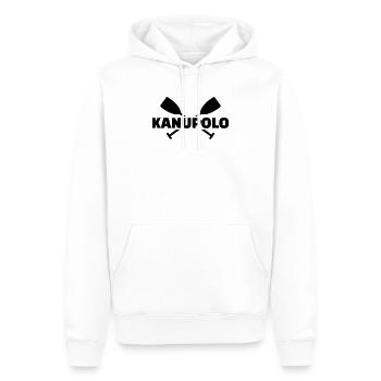 Kanupolo - Männer Premium Bio Hoodie - Weiß - Vorne - Nico (187cm)