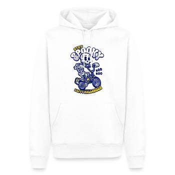 Halloween Skeleton Rides Bmx Bike - Sweat à capuche Premium bio Homme - blanc - Devant - Nico (187cm)