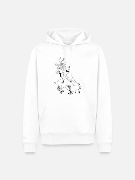 WITCHES' - Men’s Premium Organic Hoodie - white