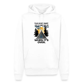 The Best Part Of Camping Is When It's Over Funny C - Men’s Premium Organic Hoodie - white - Front - Nico (187cm)