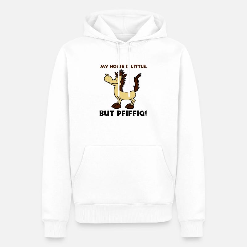 Petit mais intelligent - Sweat à capuche Premium bio Homme - blanc