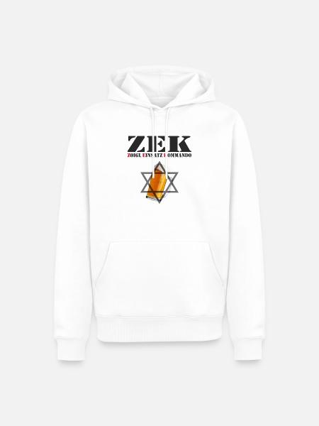 Zoigl Einsatz Kommando - Männer Premium Bio Hoodie - Weiß