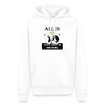 ALL IN Junggesellenabschied - Männer Premium Bio Hoodie - Weiß - Vorne - Nico (187cm)