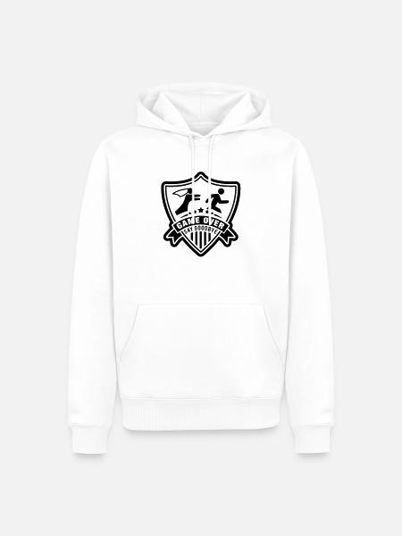 say_goodbye_1__f1 - Sweat à capuche Premium bio Homme - blanc