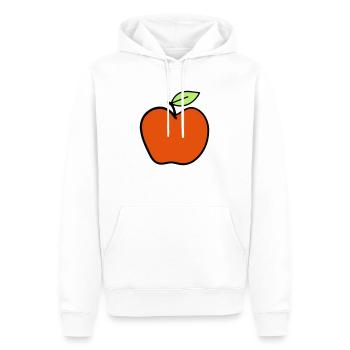 apple1 - Men’s Premium Organic Hoodie - white - Front - Nico (187cm)